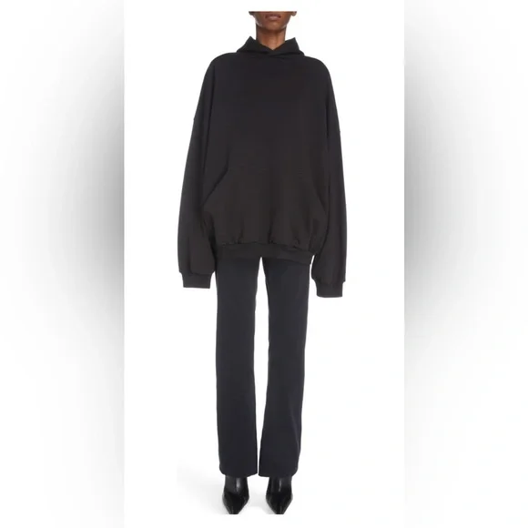 NEW🔥BALENCIAGA Gender Inclusive Beaded Back BB Logo Oversized Hoodie🔥